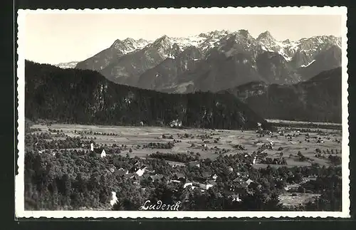 Foto-AK Ludesch, Panorama mit Umland