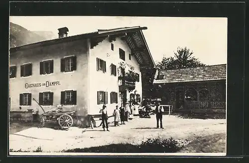 Foto-AK Niederbreitenbach, Gasthof Zum Dampfl