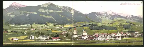 Klapp-AK Kitzbühel, Ortspanorama