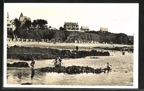 AK Le Pouldu, Un coin sur la Plage a l`heure du bain