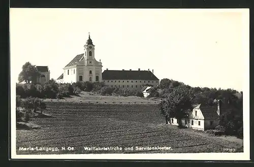 AK Maria-Langegg, Wallfahrtskirche und Servitenkloster