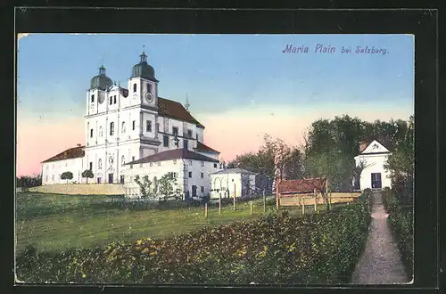 AK Maria Plain, Blick zur Kirche