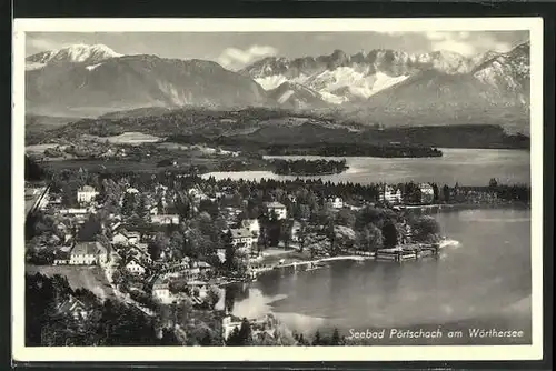 AK Pörtschach am Wörthersee, Blick auf das Seebad