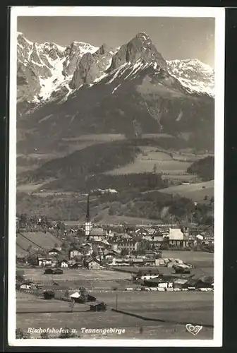 AK Bischofshofen, Panorama m. Tennengebirge