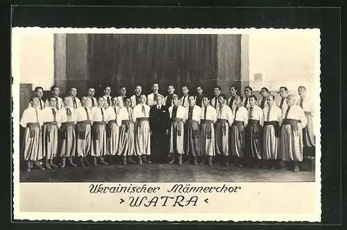 Foto-AK Ukrainischer Männerchor Watra