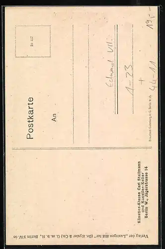 AK König Edward VII. von England als Kreuz-König im Kartenspiel