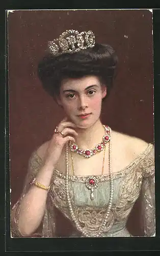 AK Portrait von Kronprinzessin Cecilie