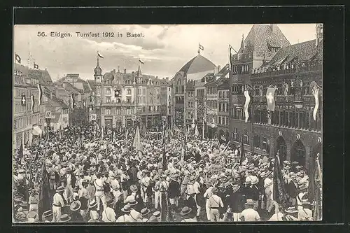 AK Basel, Eidgen. Turnfest 1912, Festzug