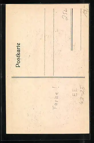 Künstler-AK Hannover, Deutsches Sängerfest 1924, Harfe und Pokal