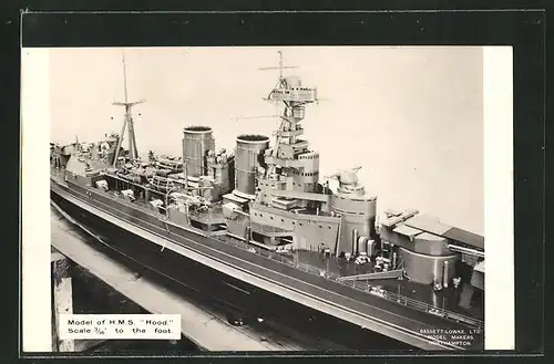 AK Model of H. M. S. Hood, Modellschiff