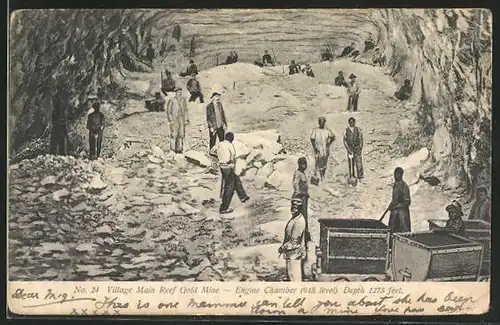 AK Bergarbeiter in einer Goldmine