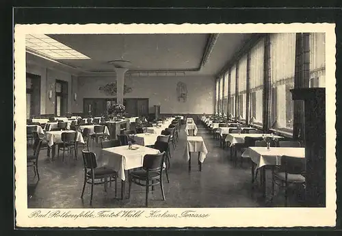 AK Bad Rothenfelde / Teutob. Wald, Kurhaus Terrasse, Innenansicht