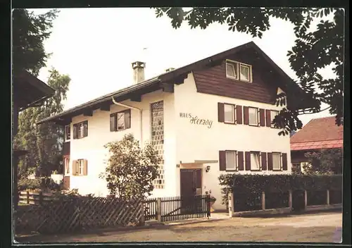 AK Oberstdorf / Allgäu, Hotel Haus Herzog, Baumannstr. 23