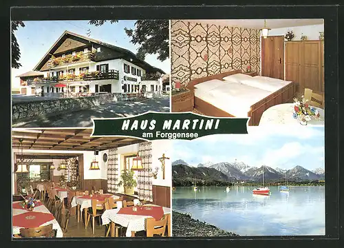 AK Schwangau-Brunnen, Gasthof-Pension Haus Martini, Seestrasse 65