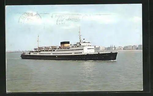 AK Ostende-Dover Line Koning Albert, Passagierschiff