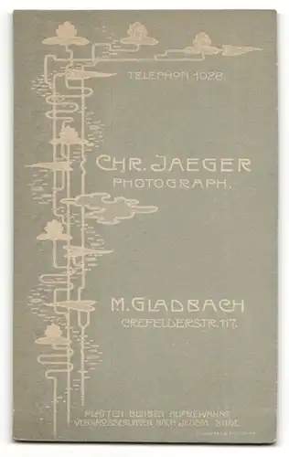 Fotografie Chr. Jaeger, M. Gladbach, Portrait Säugling in Leibchen