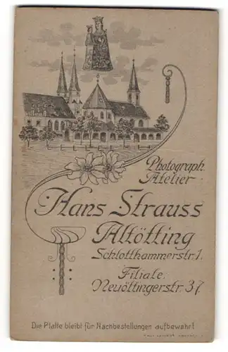 Fotografie Hans Strauss Altötting, Ansicht Altötting, Gnadenkapelle & Kirche am Kapellplatz