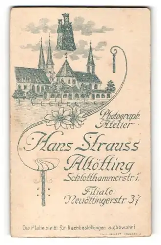 Fotografie Hans Strauss Altötting, Ansicht Altötting, Gnadenkapelle und Kirche am Kapellplatz