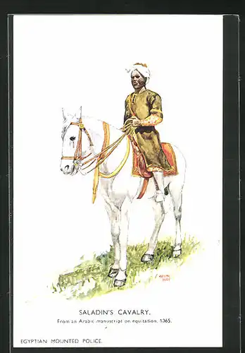 Künstler-AK London, International Horse Show 1934, Olympia, Saladin`s Cavalry
