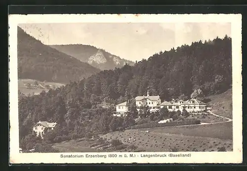 AK Langenbruck, Ansicht vom Sanatorium Erzenberg