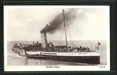 AK Passagierschiff Golden Eagle mit Passagieren an Deck