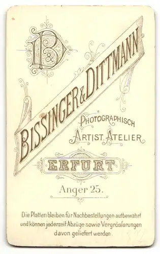 Fotografie Bissinger, Erfurt, Portrait Herr mit Zwicker und Schnauzbart