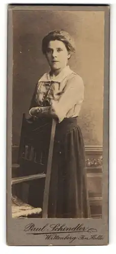 Fotografie Paul Schindler, Wittenberg, Portrait einer jungen Dame