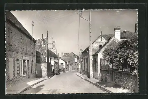 AK Michery, Rue Romblois, Strassenpartie