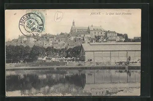 AK Joigny, Le Quai Saint-Florentin