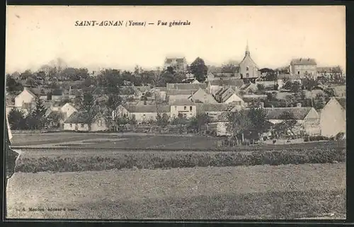 AK Saint-Agnan, Blick auf den Ort