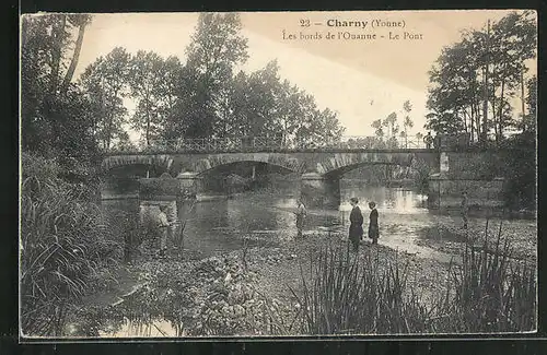 AK Charny, Les bords de l`Ouanne - Le Pont