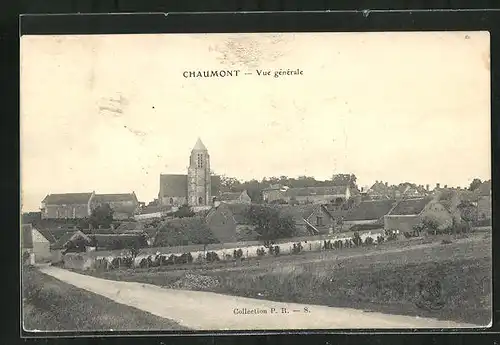 AK Chaumont, Panoramablick auf den Ort