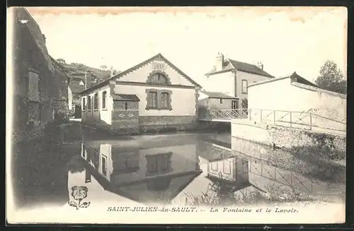 AK Saint-Julien-du-Sault, La Fontaine et le Lavior