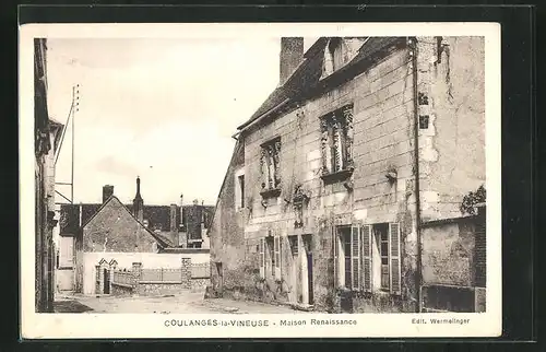 AK Coulanges-la-Vineuse, Maison Renaissance