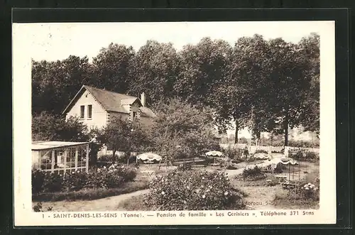 AK Saint-Denis-les-Sens, Pension de famille Les Cerisiers