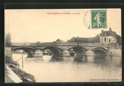 AK Coulanges-sur-Yonne, Le Pont