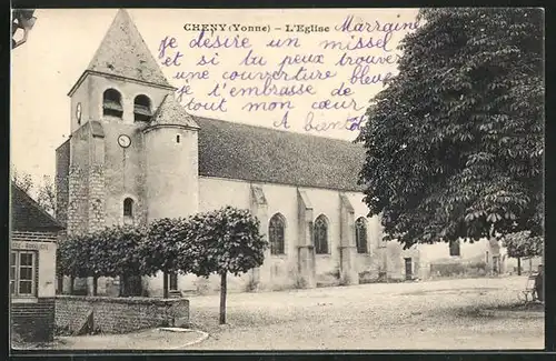 AK Cheny, L`Eglise, Ansicht der Kirche