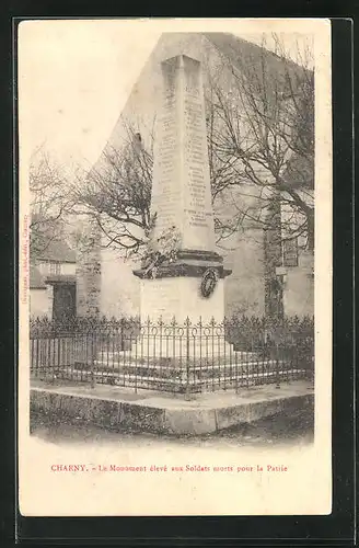 AK Charny, Le Monument eleve aux Soldats morts pour la Patrie