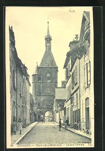 AK Avallon, Tour de l'Horloge, Clock Tower