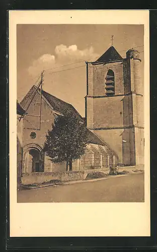 AK Lucy-sur-Yonne, L`Eglise, Kirche