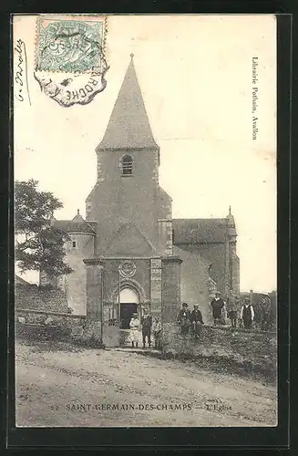 AK Saint-Germain-des-Champs, L`Eglise, Kirche