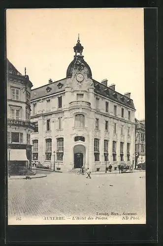 AK Auxerre, L`Hotel des Postes, Strassenansicht