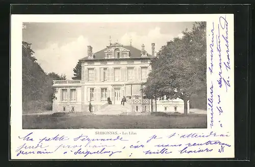 AK Serbonnes, Les Lilas, Treppenaufgang