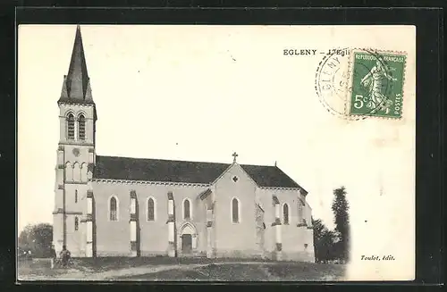 AK Egleny, L`Eglise, Längsfassade