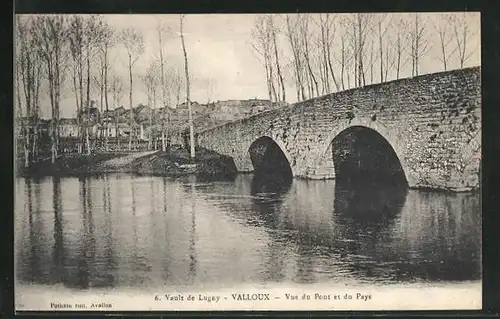 AK Valloux, Vault de Lugny, Vue du Pont et du Pays