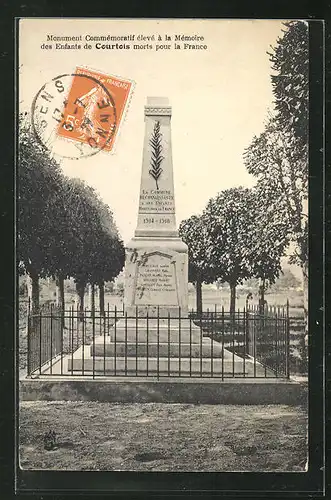 AK Courtois, Monument Commemoratif eleve a la Memoire des Enfants