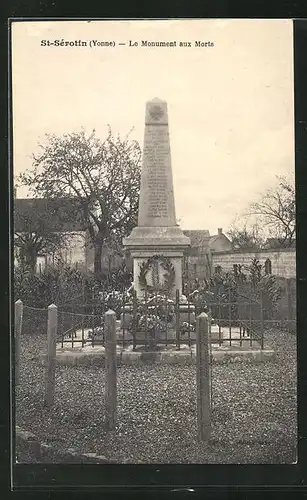 AK St-Serotin, Le Monument aux Morts