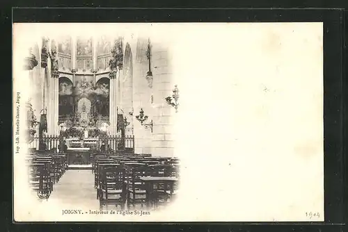 AK Joigny, Interieur de l'Eglise Saint-Jean