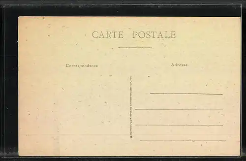 AK Villeblevin, Colonie Scolaire du XII. Arrondissement, Cour interieure, Transformees en Hopital Auxiliare