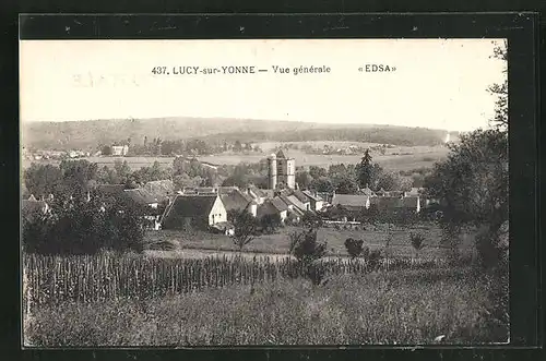 AK Lucy-sur-Yonne, Vue generale